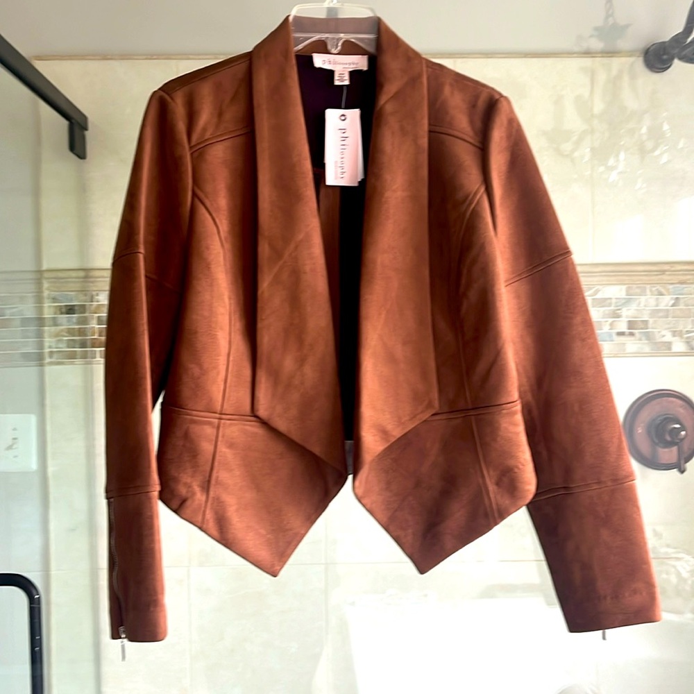 Faux Leather/Seude Jacket